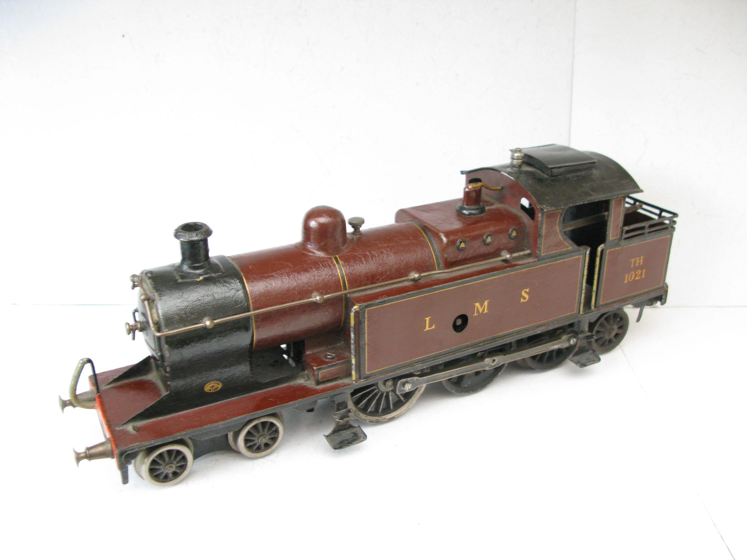 Marklin Gauge 1 Ref: TH1021 4-6-2 LMS lined Maroon Bowen Cooke Tank Locomotive, Clockwork - unboxed Good to Good/plus - Image 4