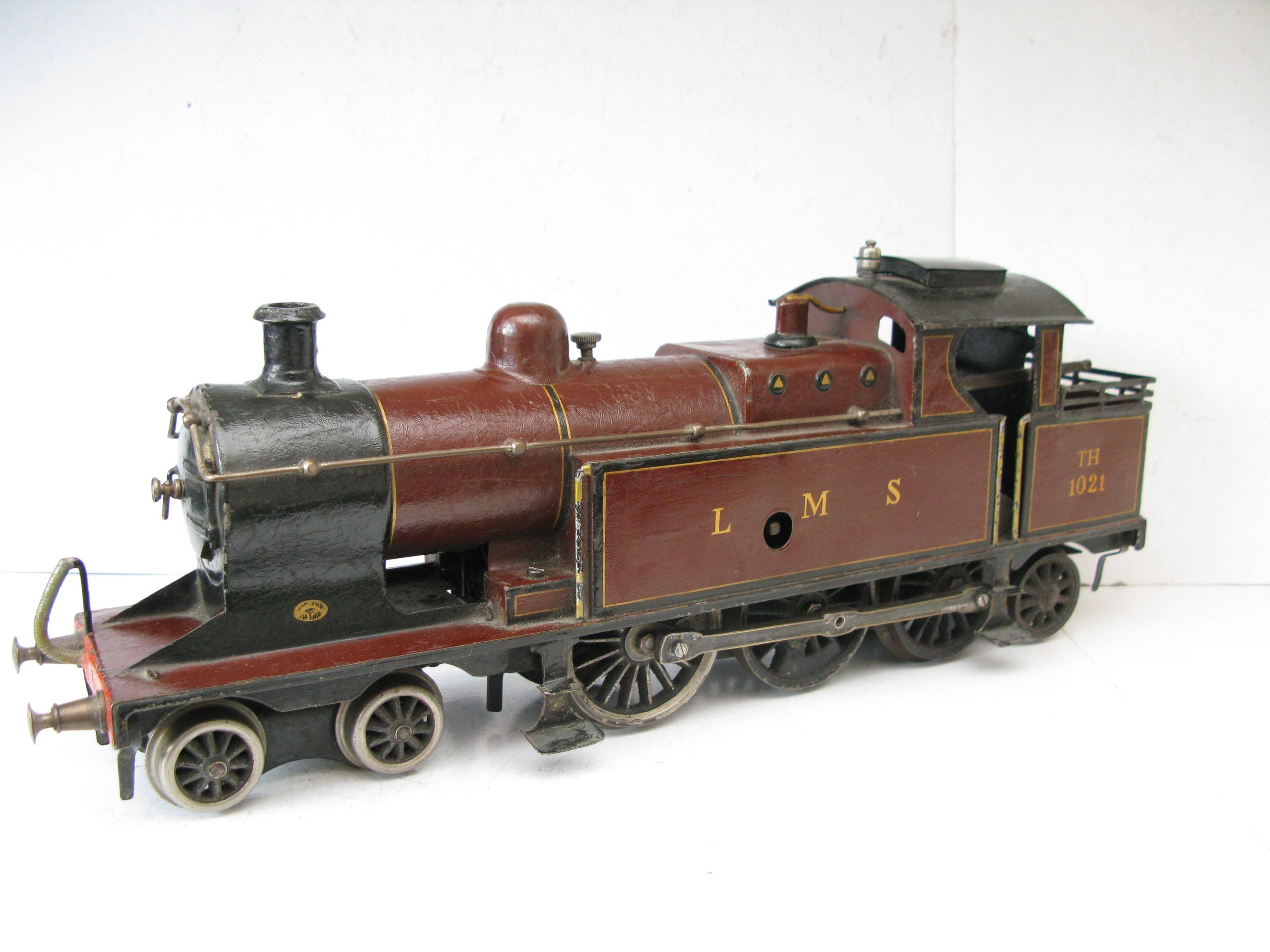 Marklin Gauge 1 Ref: TH1021 4-6-2 LMS lined Maroon Bowen Cooke Tank Locomotive, Clockwork - unboxed Good to Good/plus - Image 5