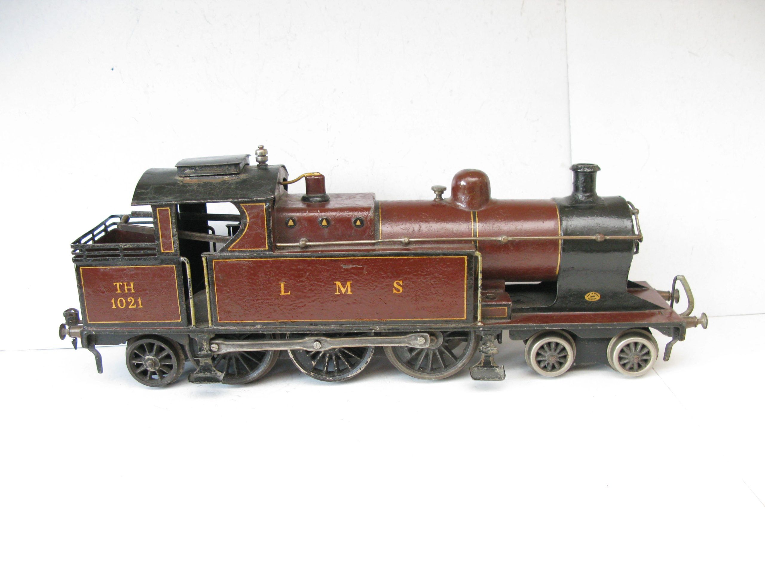 Marklin Gauge 1 Ref: TH1021 4-6-2 LMS lined Maroon Bowen Cooke Tank Locomotive, Clockwork - unboxed Good to Good/plus - Image 7
