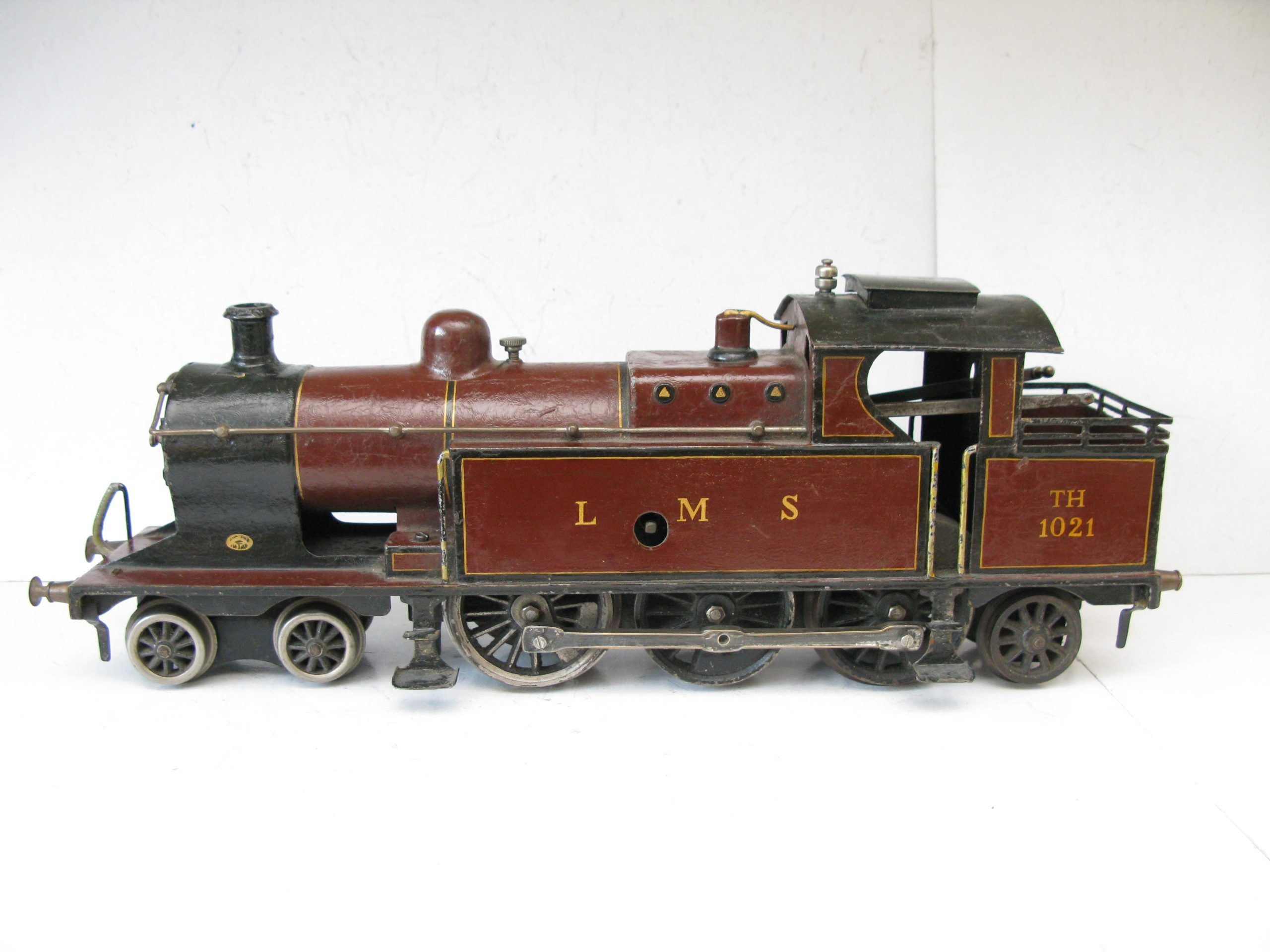 Marklin Gauge 1 Ref: TH1021 4-6-2 LMS lined Maroon Bowen Cooke Tank Locomotive, Clockwork - unboxed Good to Good/plus - Image 13