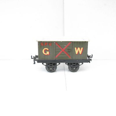 Hornby 0 Gauge RARE GWR 'GUNPOWDER' Van Large Gold lettered Circa 1928 - unboxed - Excellent/plus