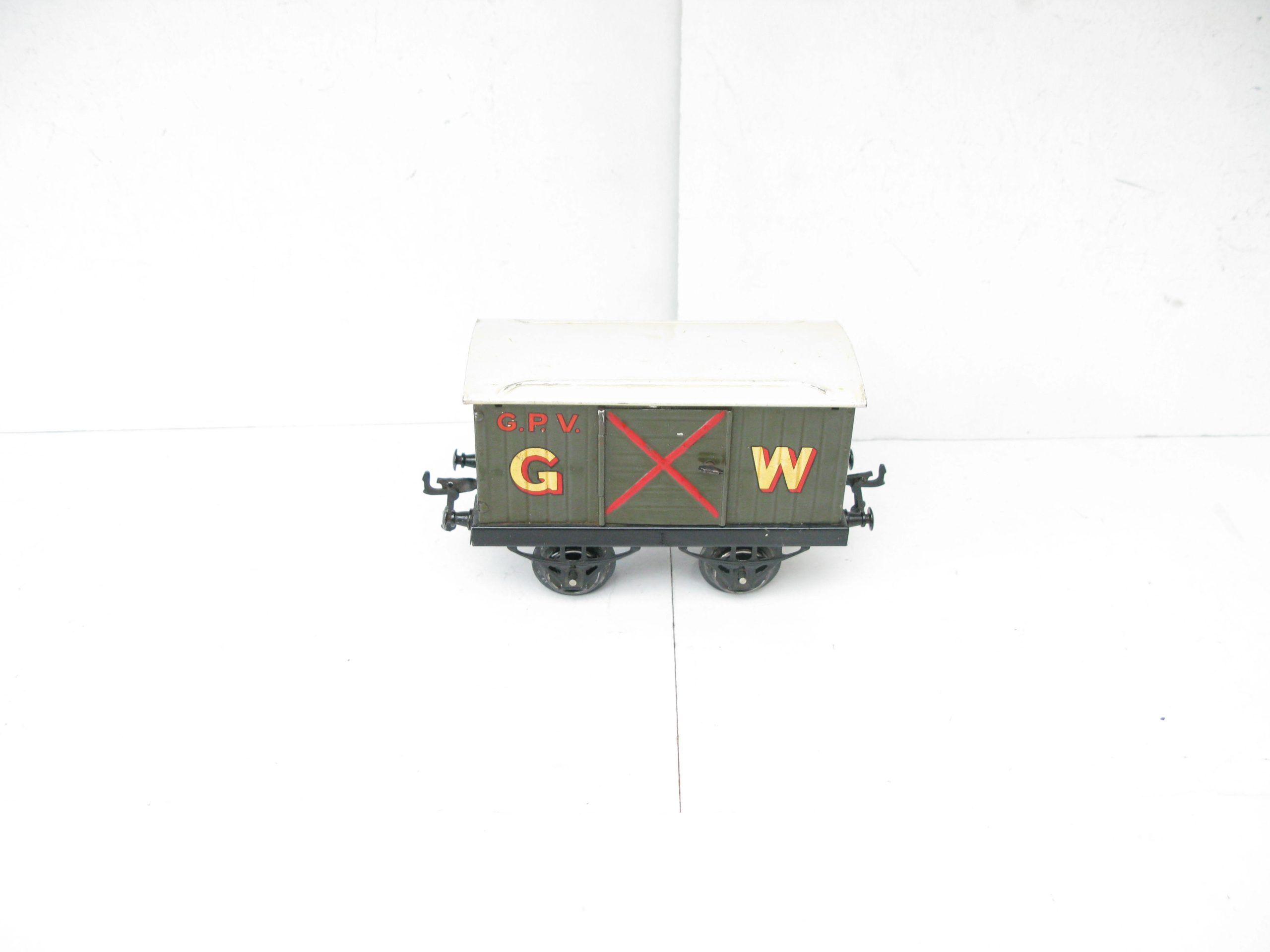 Hornby 0 Gauge RARE GWR 'GUNPOWDER' Van Large Gold lettered Circa 1928 - unboxed - Excellent/plus - Image 2