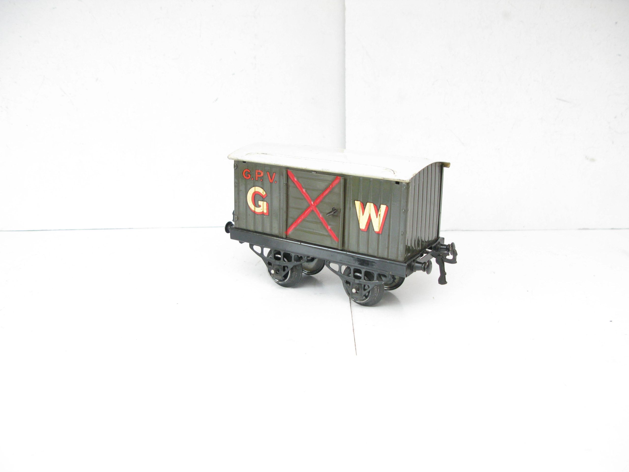 Hornby 0 Gauge RARE GWR 'GUNPOWDER' Van Large Gold lettered Circa 1928 - unboxed - Excellent/plus - Image 4