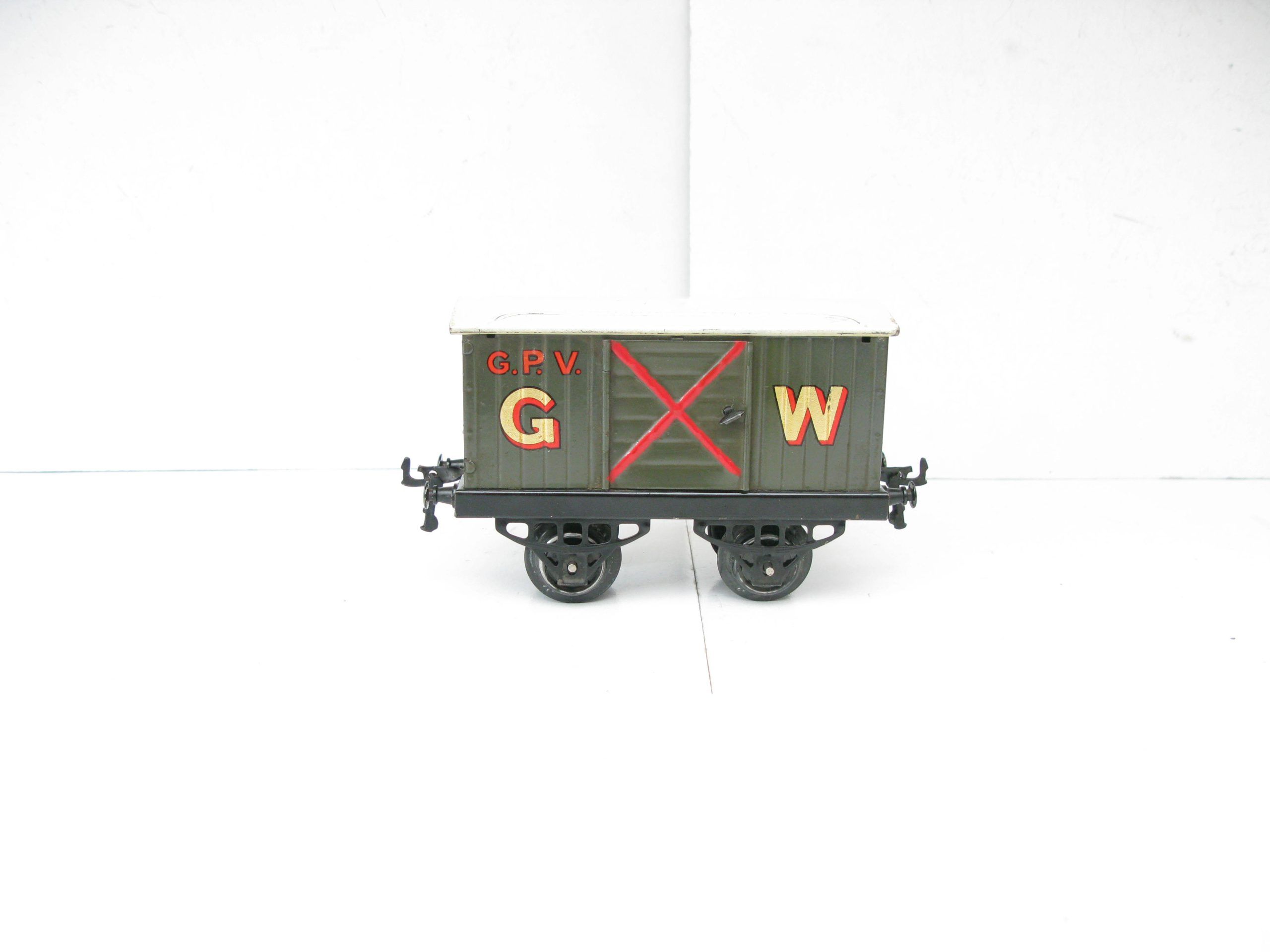 Hornby 0 Gauge RARE GWR 'GUNPOWDER' Van Large Gold lettered Circa 1928 - unboxed - Excellent/plus - Image 5