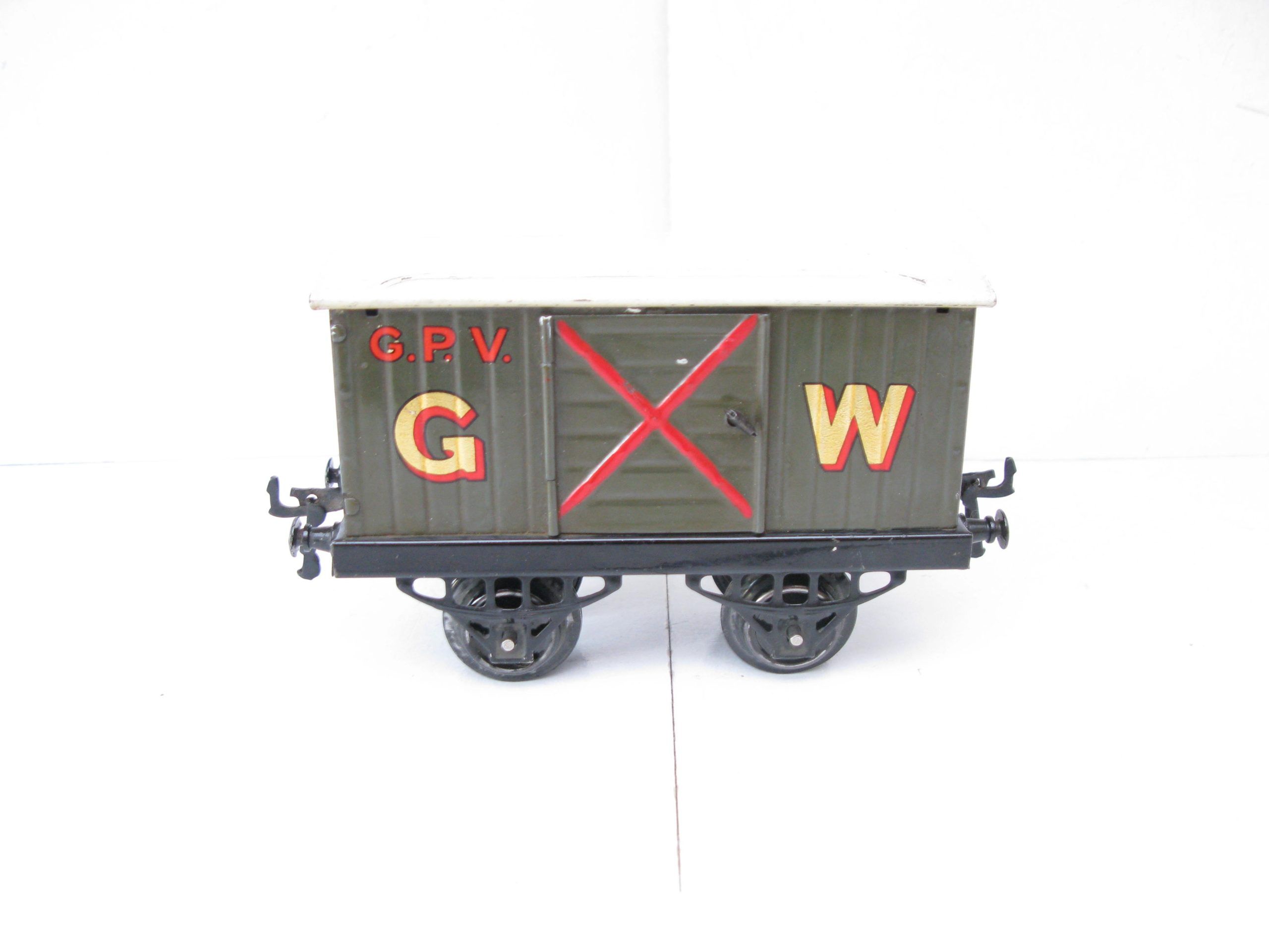 Hornby 0 Gauge RARE GWR 'GUNPOWDER' Van Large Gold lettered Circa 1928 - unboxed - Excellent/plus - Image 8