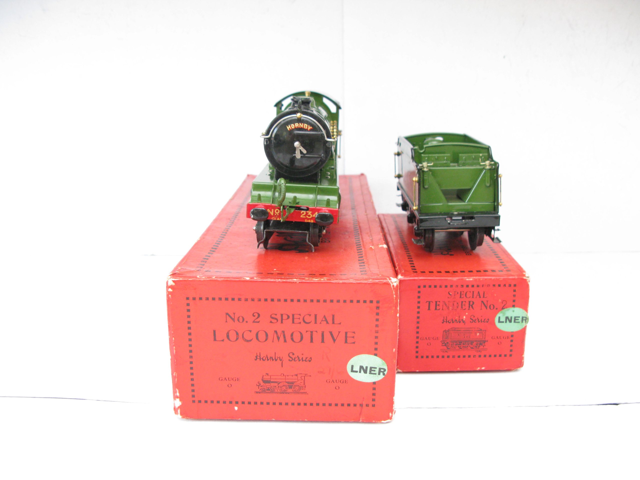 Hornby 0 Gauge No.2C Special Loco & Tender LNER Lined Green 'YORKSHIRE' No.234, Clockwork Circa 1930 - Boxed - Near Mint - Image 16