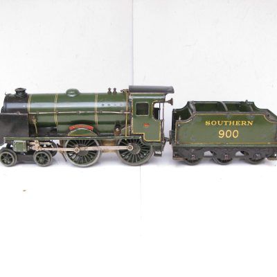 Hornby 0 Gauge No.4C Loco & Tender SR 'ETON' No.900, Clockwork - unboxed - Good
