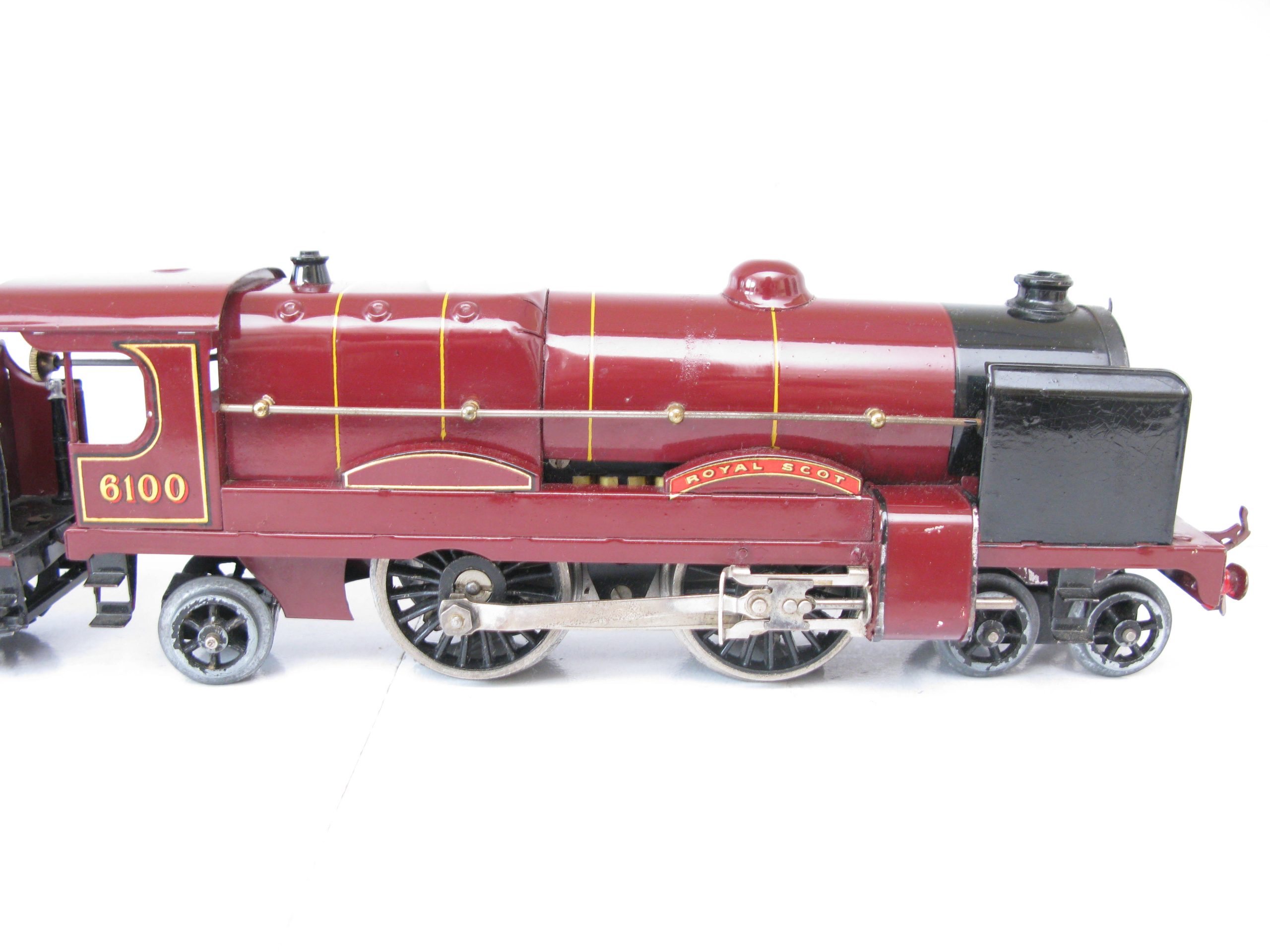 Hornby 0 Gauge E320 Loco & Tender LMS Maroon 'ROYAL SCOT' No.6100, 3-rail 20 volt electric - Boxed - Image 11