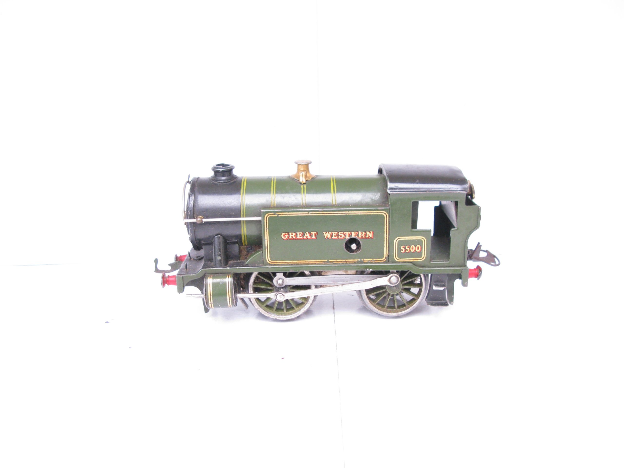 Hornby 0 Gauge No.1 Special Tank Loco GWR Green No.5500, Clockwork - unboxed - Good to Good/plus