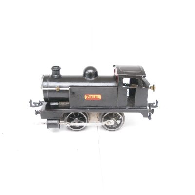 Hornby 0 Gauge Early 0-4-0 No.1 ZULU Tank Loco Black, Clockwork Representing Circa 1922 - unboxed - Repainted