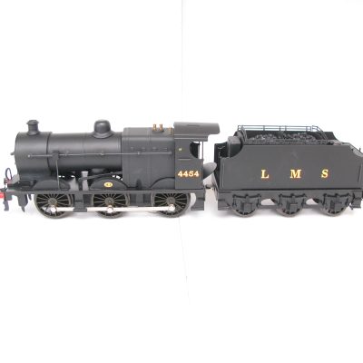 Ace 0 Gauge Modern issue 0-6-0 Loco & Tender LMS plain Satin Black Class 4F No.4454, 2/3-rail electric - Boxed - Mint Boxed