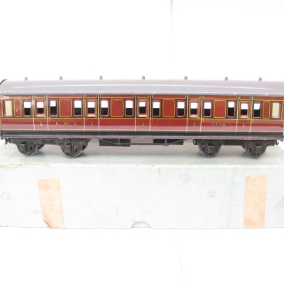Bassett Lowke 0 Gauge LMS 1931 series All 1st coach No. 3490 - Boxed - Excellent