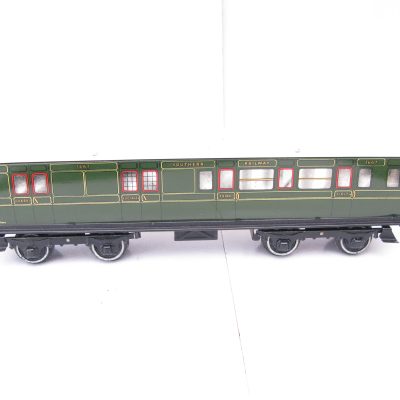 Hornby 0 Gauge No.2 SR 1st/3rd Brake end Corridor Coach - unboxed - Excellent/plus