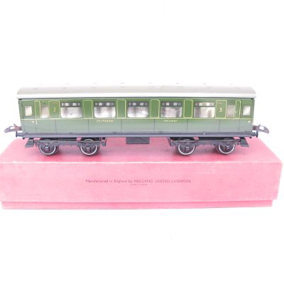 Hornby 0 Gauge No.2 SR All 3rd Corridor Coach - Boxed - Excellent/plus