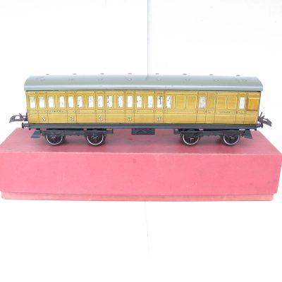 Hornby 0 Gauge No.2 All 3rd Brake end LNER Passenger coach - Boxed - Excellent/plus