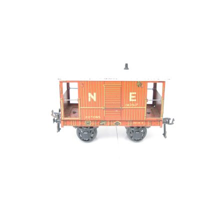 Bassett Lowke (Winteringham) 0 Gauge NE Brake Van - in Box Base