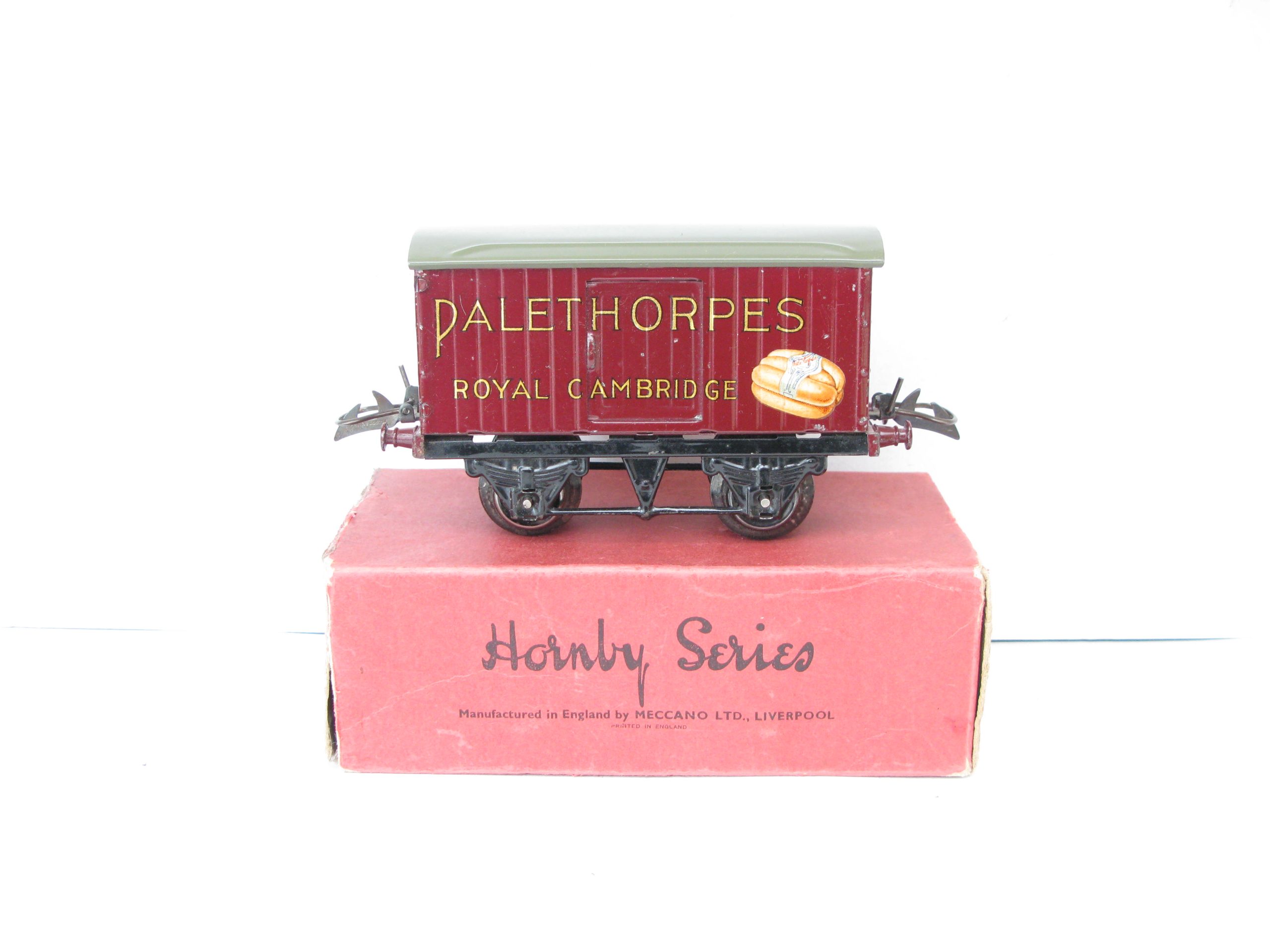 Hornby 0 Gauge 'PALETHORPES' Sausages Private owner van - Boxed - Sides Excellent/plus - Circa 1938