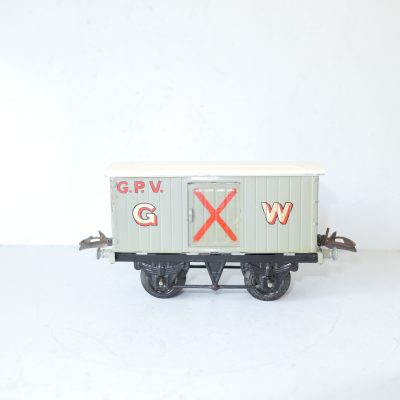 Hornby 0 Gauge GWR 'GUNPOWDER' Van Small Gold Lettered Circa 1933/38 - unboxed - Excellent/plus