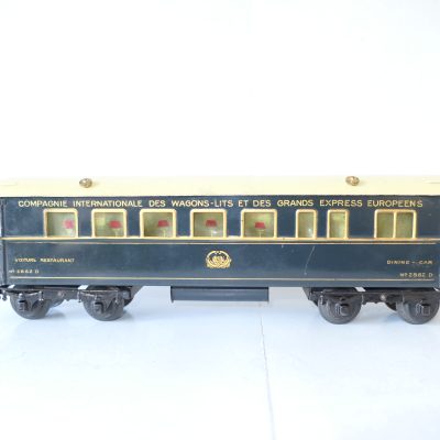 Hornby 0 Gauge Wagon-Lits Grand European Express all Blue Dining Car - unboxed - Excellent