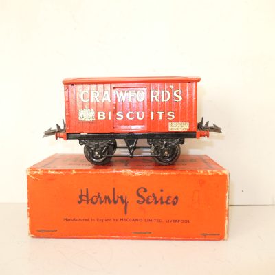 Hornby 0 Gauge 'CRAWFORDS' Biscuits Private owner van  - Boxed - Sides Excellent/plus - Circa 1932
