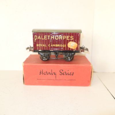 Hornby 0 Gauge 'PALETHORPES' Sausages Private owner van  - Boxed - Sides Excellent/plus - Circa 1938