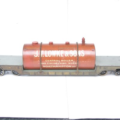 Carette Gauge 1 Tinprinted 'BASSETT LOWKE' Boiler wagon - Unboxed