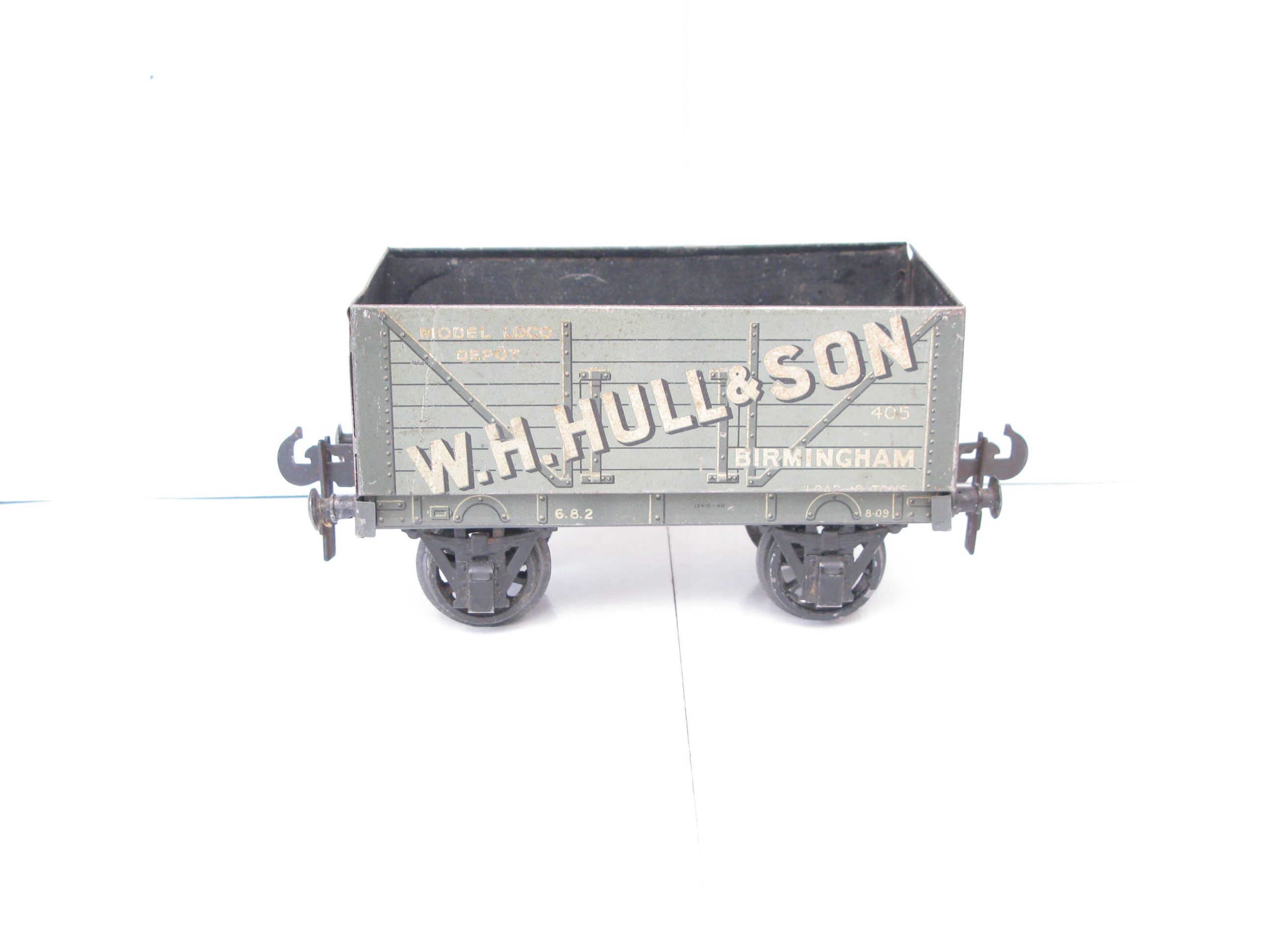 Carette Gauge 1 Tinprinted 'W.H.HULL & Son' Birmingham open Private owner wagon - unboxed