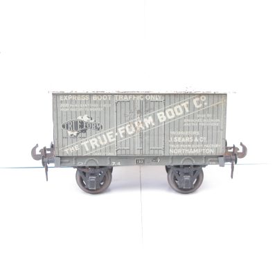 Carette Gauge 1 Tinprinted 'TRUE FORM BOOT' Private owner Covered wagon - unboxed