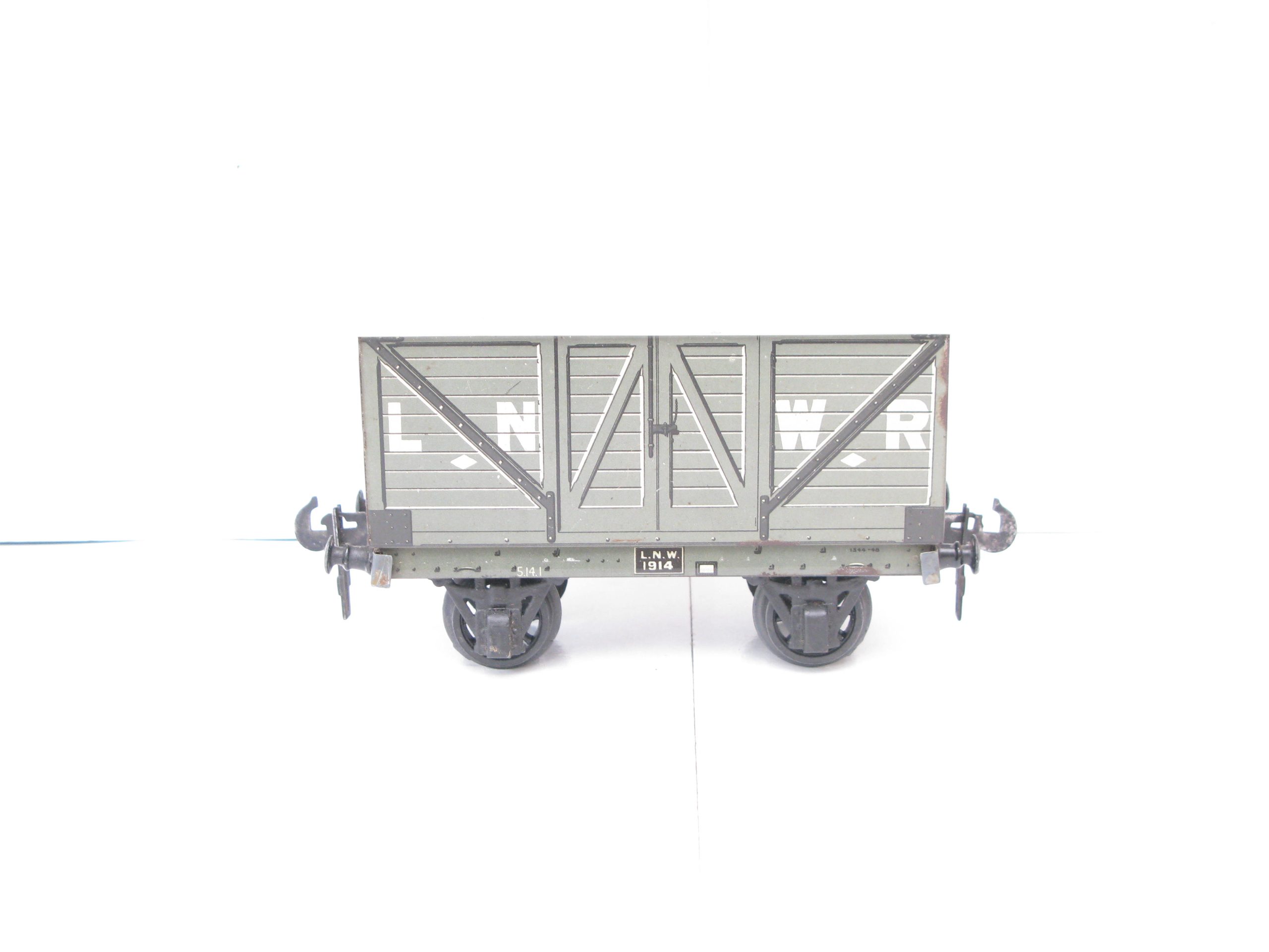 Carette Gauge 1 Tinprinted 'LNWR' (London North Western Railway) Covered Van - unboxed