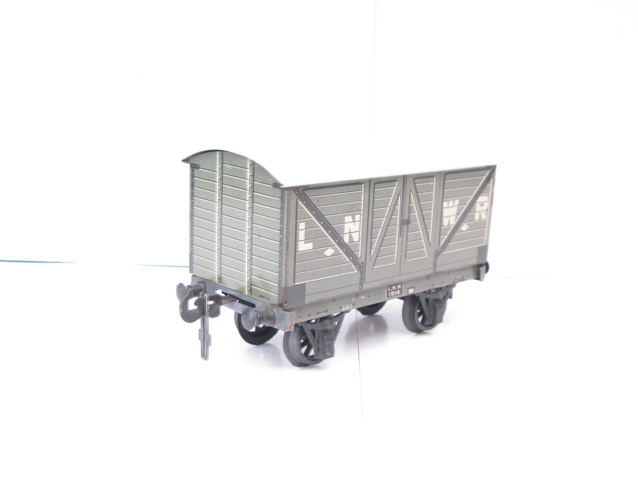 Carette Gauge 1 Tinprinted 'LNWR' (London North Western Railway) Covered Van - unboxed - Image 3