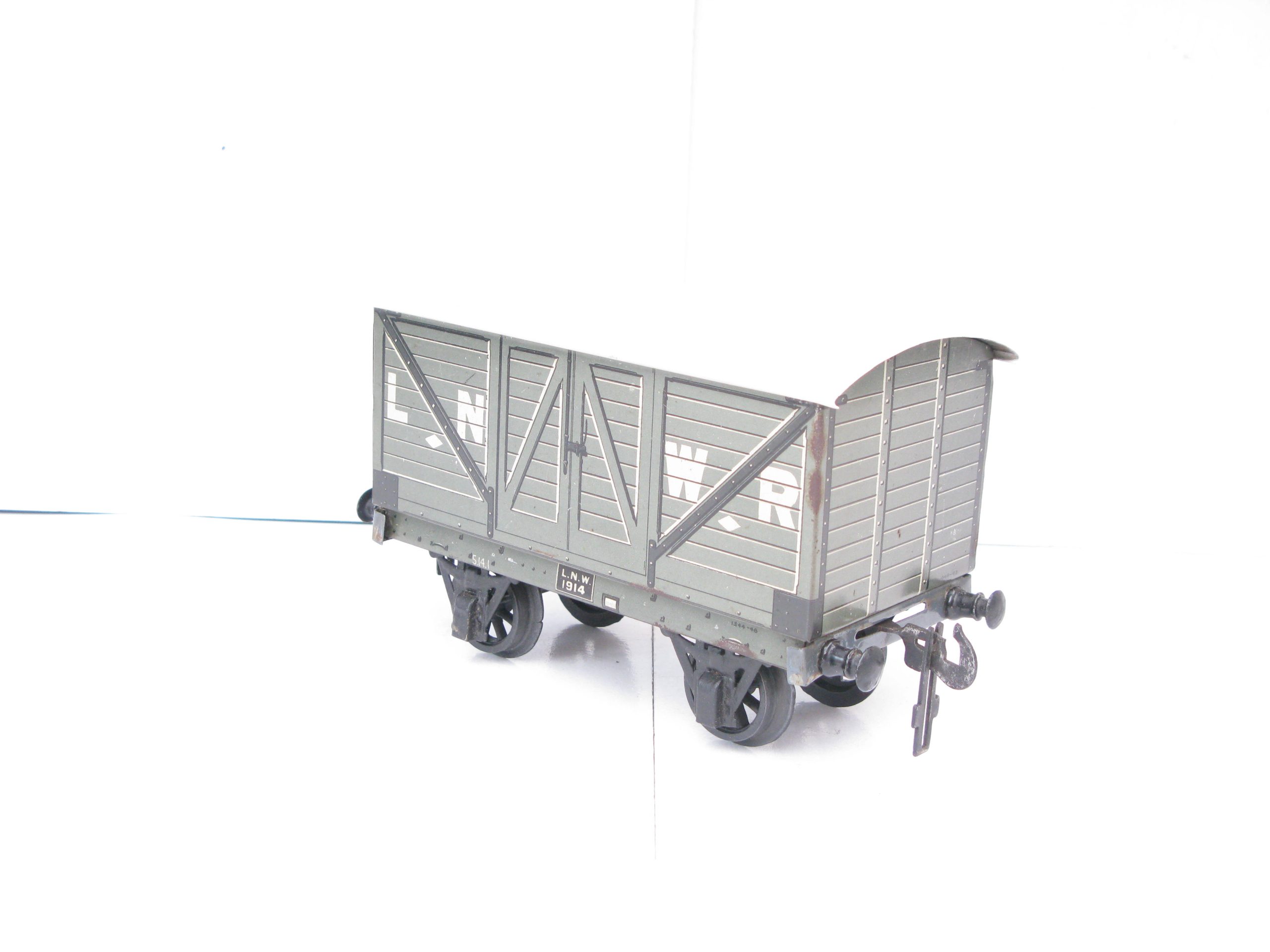 Carette Gauge 1 Tinprinted 'LNWR' (London North Western Railway) Covered Van - unboxed - Image 4