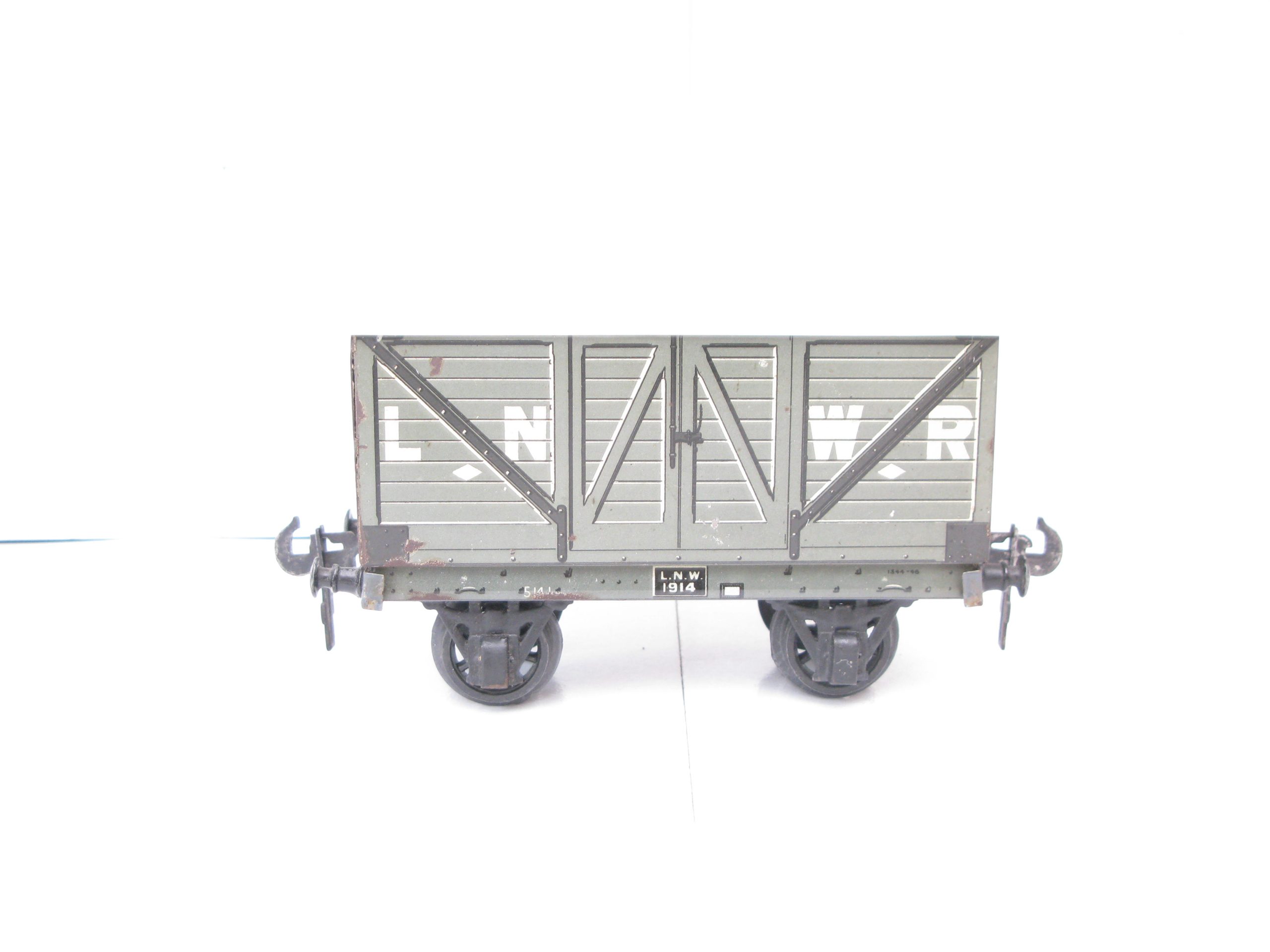 Carette Gauge 1 Tinprinted 'LNWR' (London North Western Railway) Covered Van - unboxed - Image 5