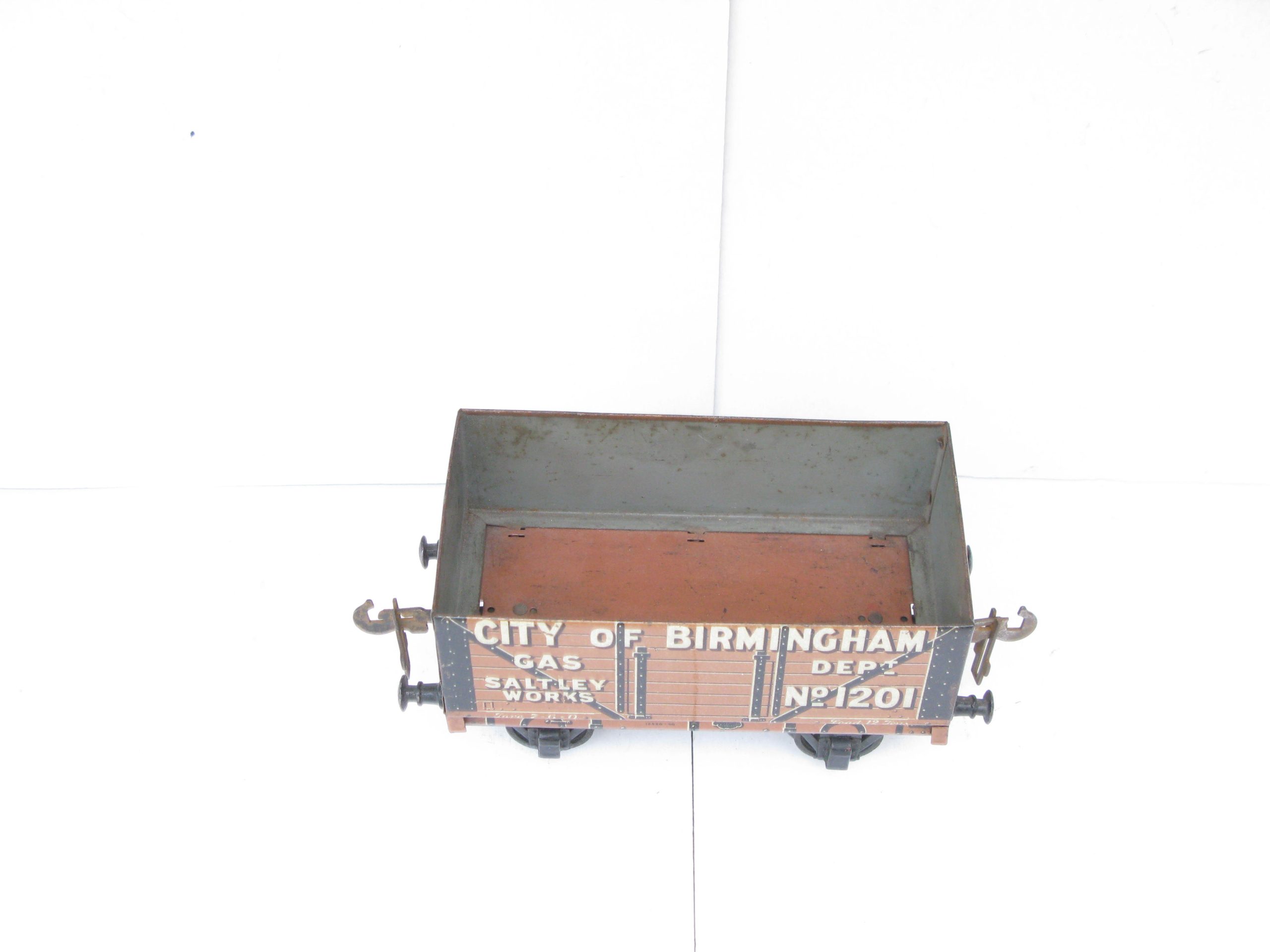 Carette Gauge 1 Tinprinted 'CITY OF BIRMINGHAM' Gas Dept open Private owner wagon - unboxed - Image 3