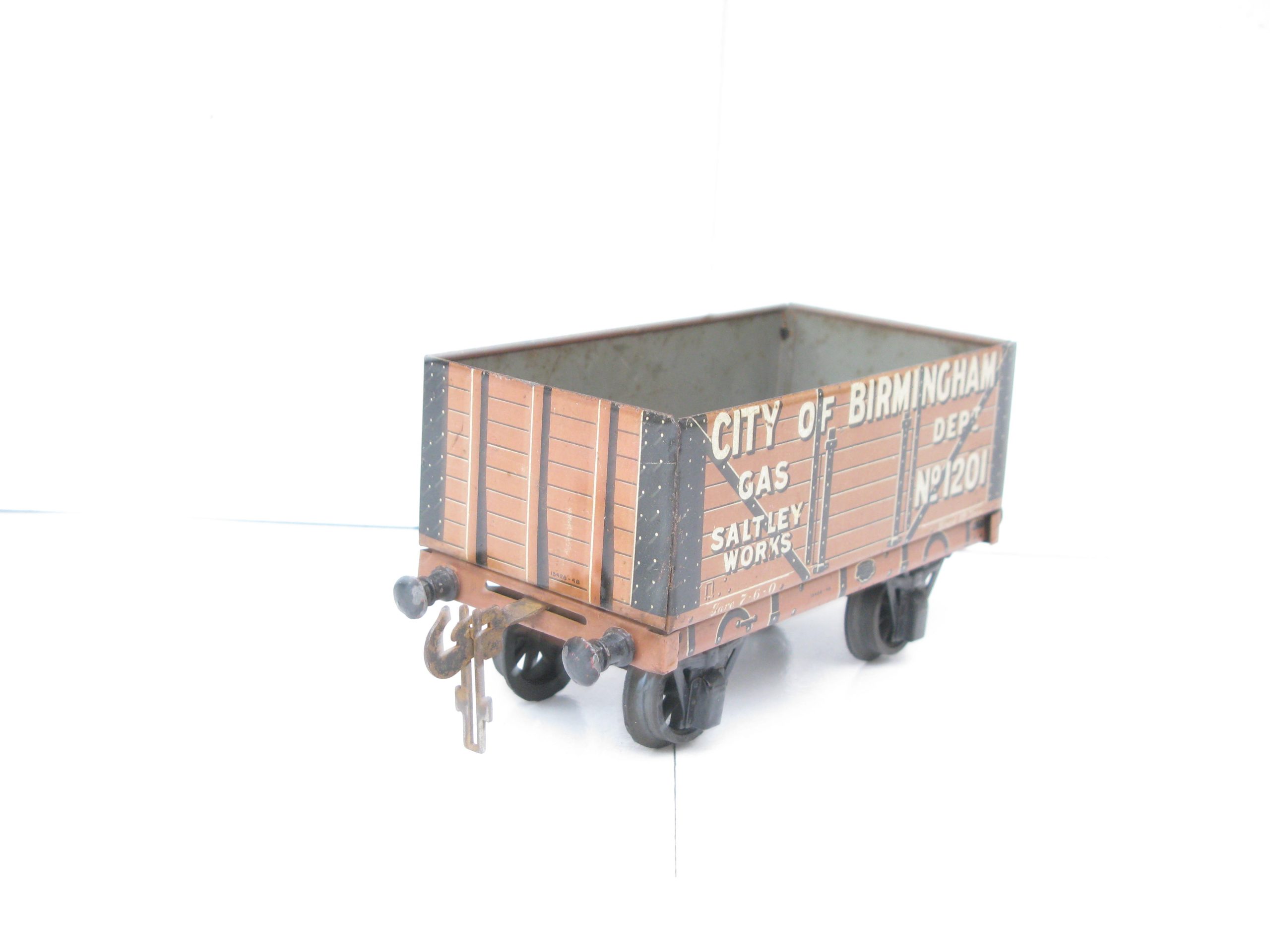 Carette Gauge 1 Tinprinted 'CITY OF BIRMINGHAM' Gas Dept open Private owner wagon - unboxed - Image 4