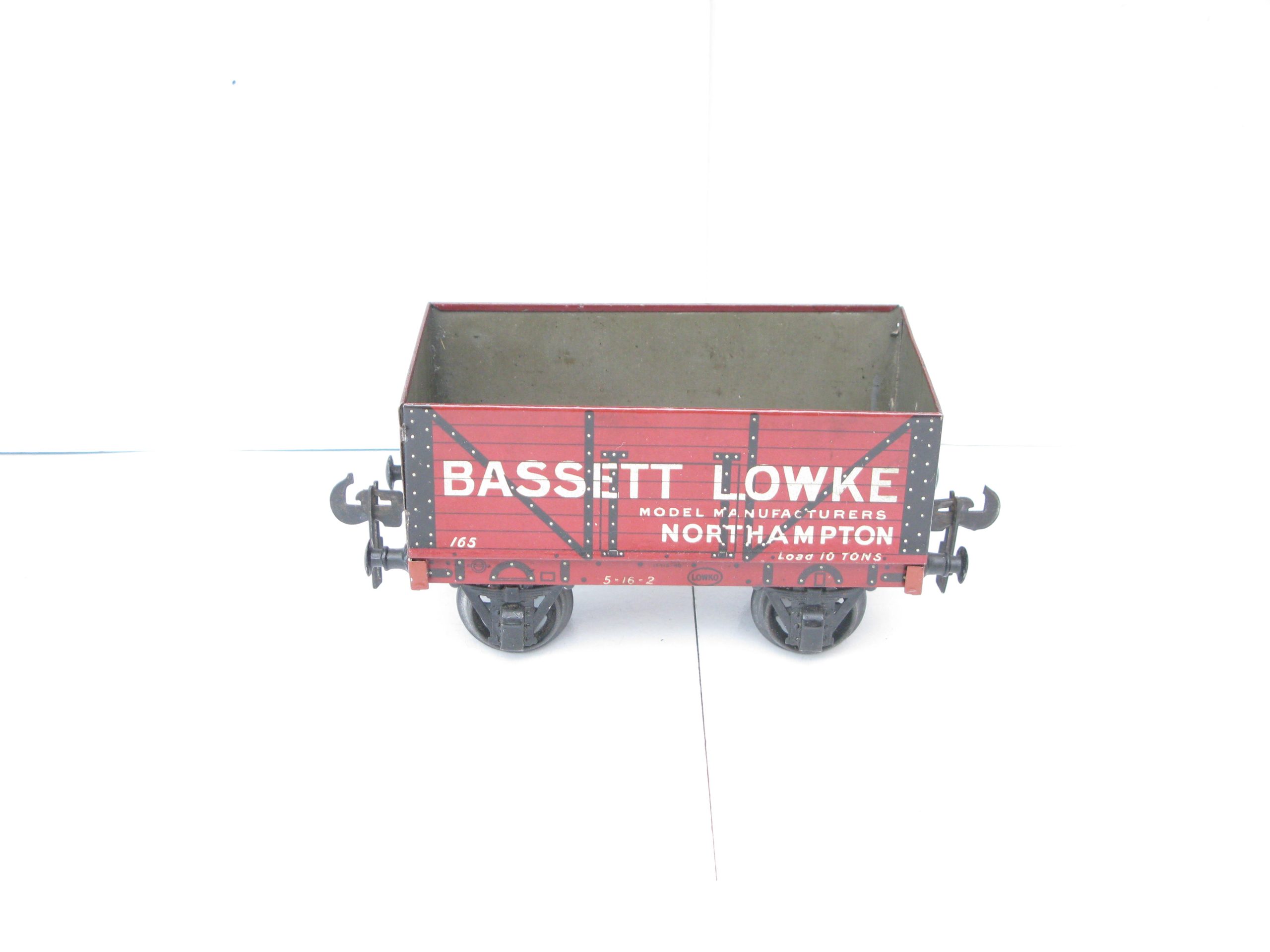 Carette Gauge 1 Tinprinted 'BASSETT LOWKE' NORTHAMPTON open Private owner wagon - unboxed - Image 2