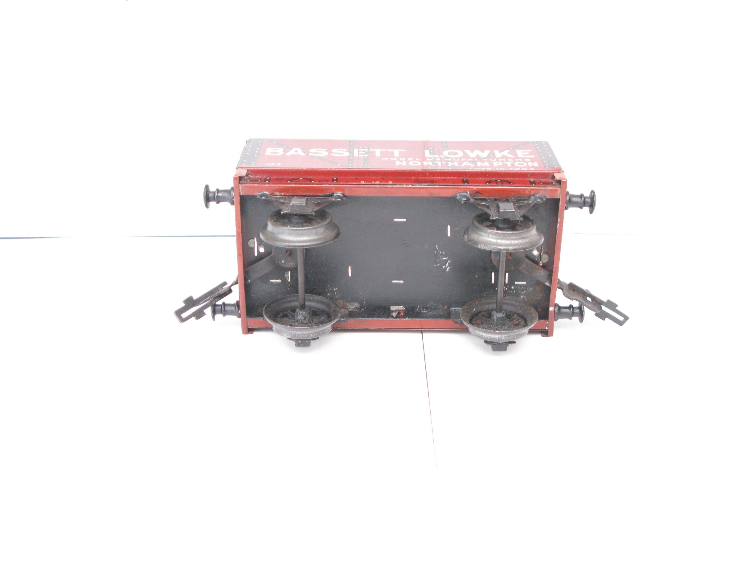 Carette Gauge 1 Tinprinted 'BASSETT LOWKE' NORTHAMPTON open Private owner wagon - unboxed - Image 3