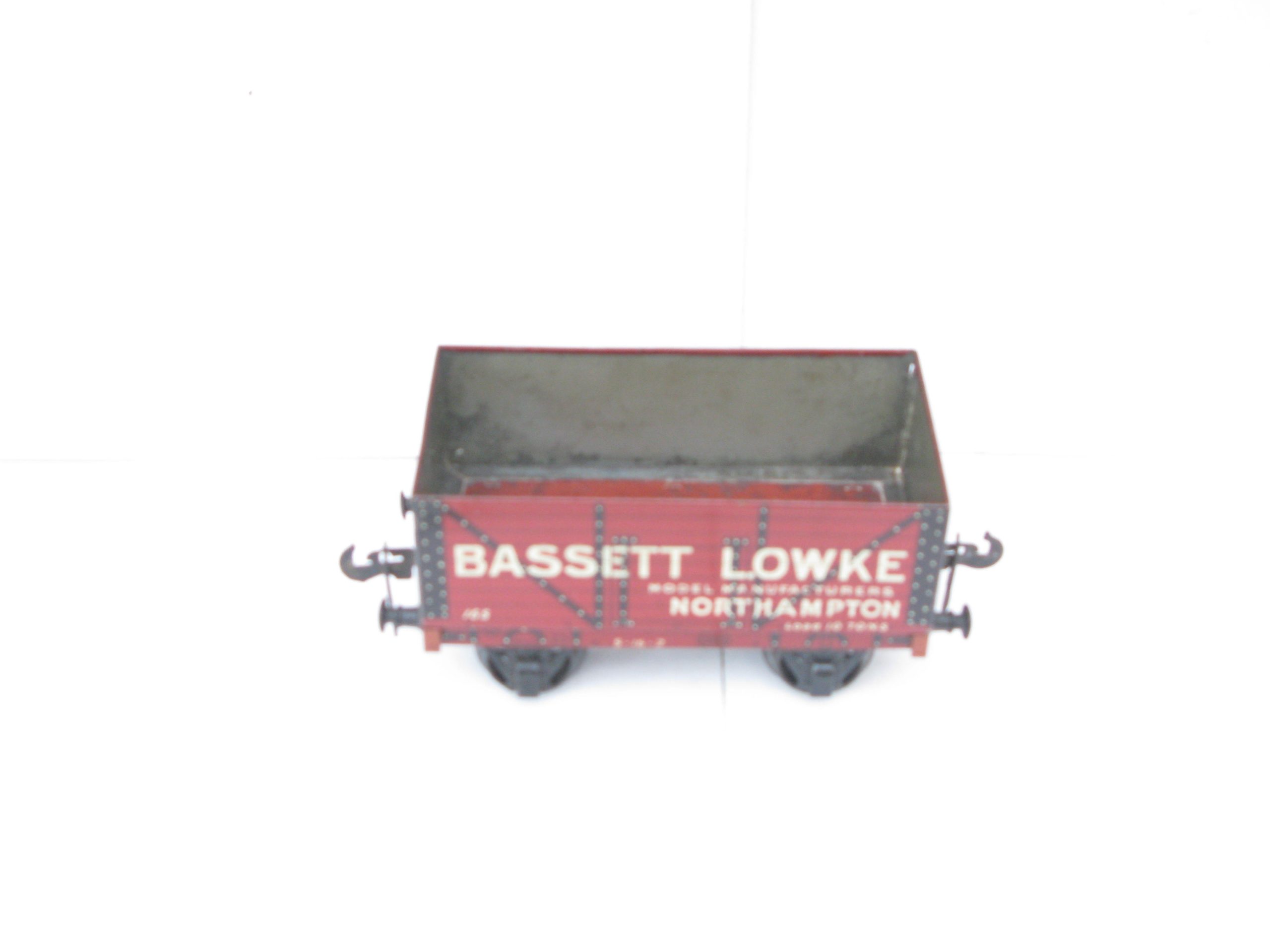Carette Gauge 1 Tinprinted 'BASSETT LOWKE' NORTHAMPTON open Private owner wagon - unboxed - Image 5