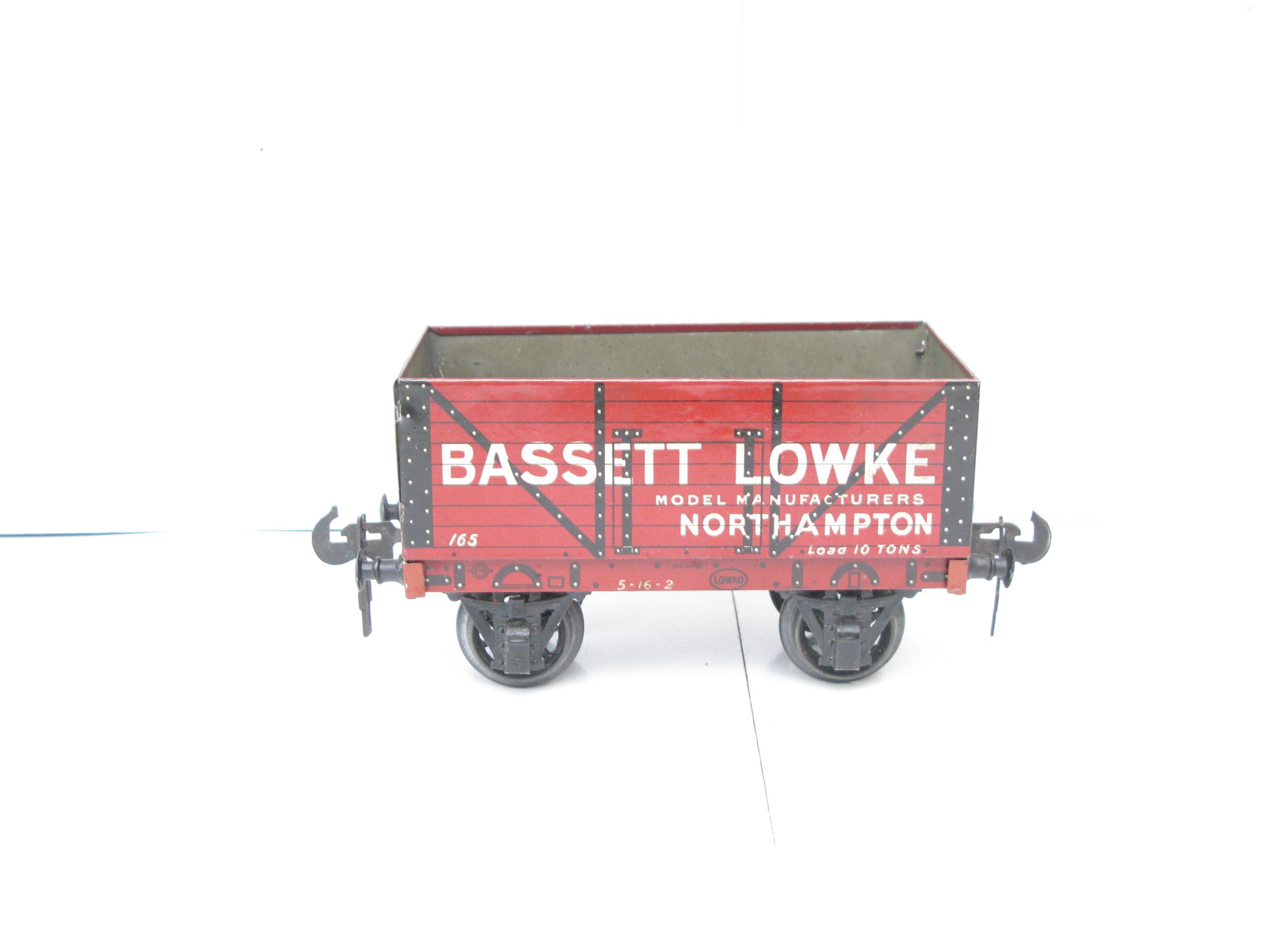 Carette Gauge 1 Tinprinted 'BASSETT LOWKE' NORTHAMPTON open Private owner wagon - unboxed - Image 8