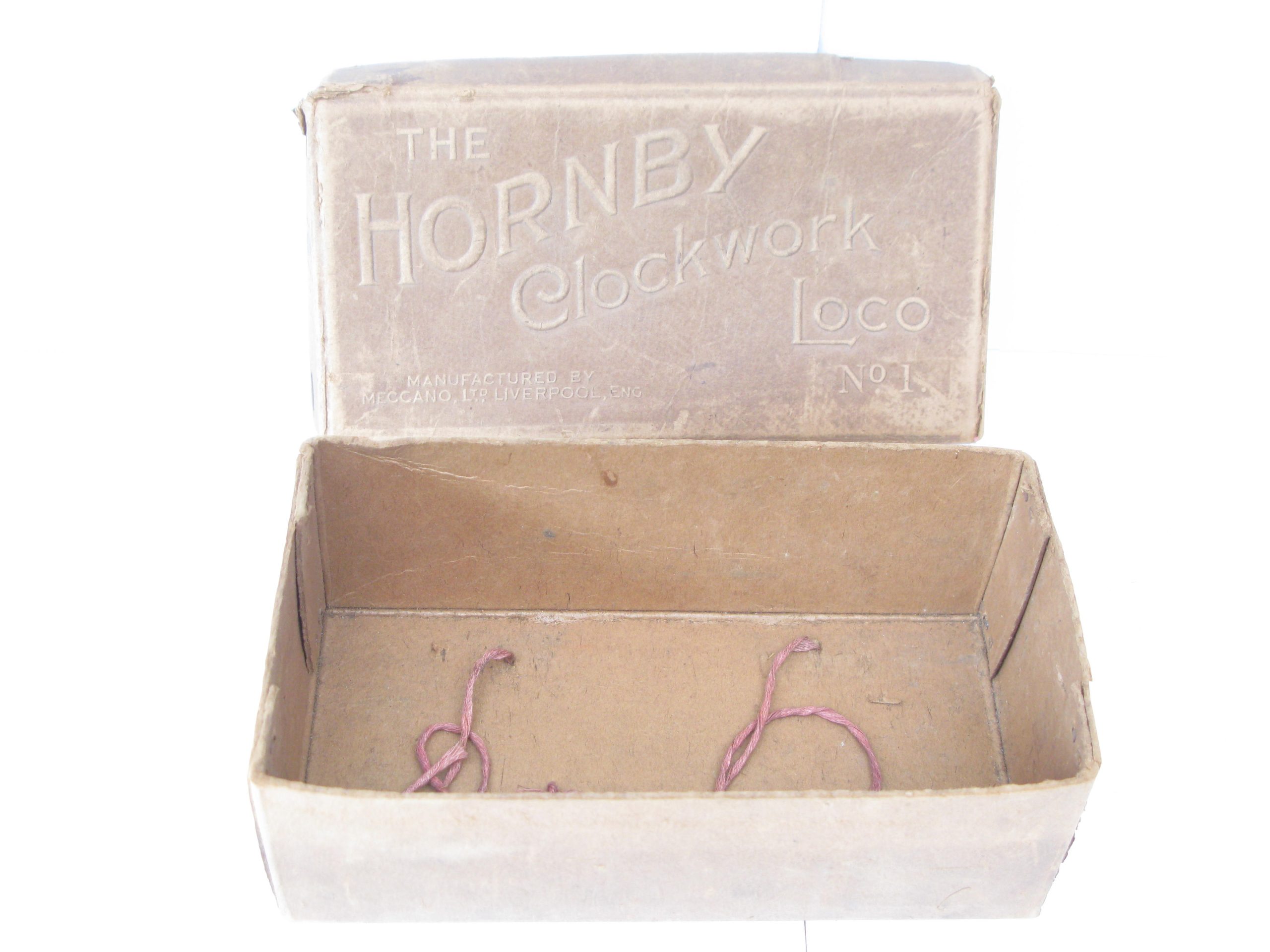 Hornby 0 Gauge Early Leatherette style Empty Box for an 0-4-0 Tank or 2710 Locomotive - Box - Image 4