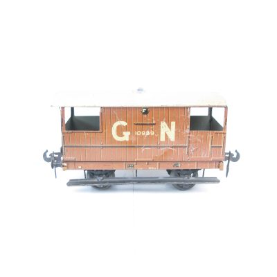 Carette Gauge 1 Tinprinted 'GNR' (Great Northern Railway) Brake van - unboxed