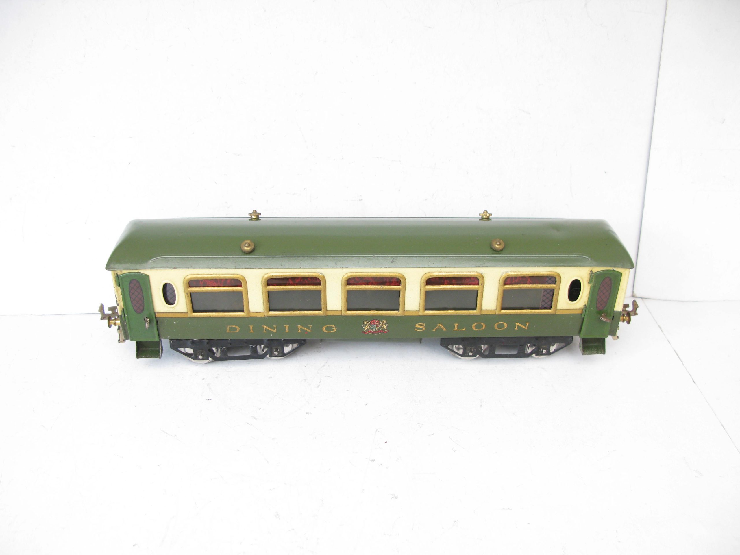 Hornby 0 Gauge Early No.2 Green and Cream Pullman 'DINING SALOON' Coach Circa 1923/4 - Part Boxed - Excellent/plus to Near Mint - Image 2