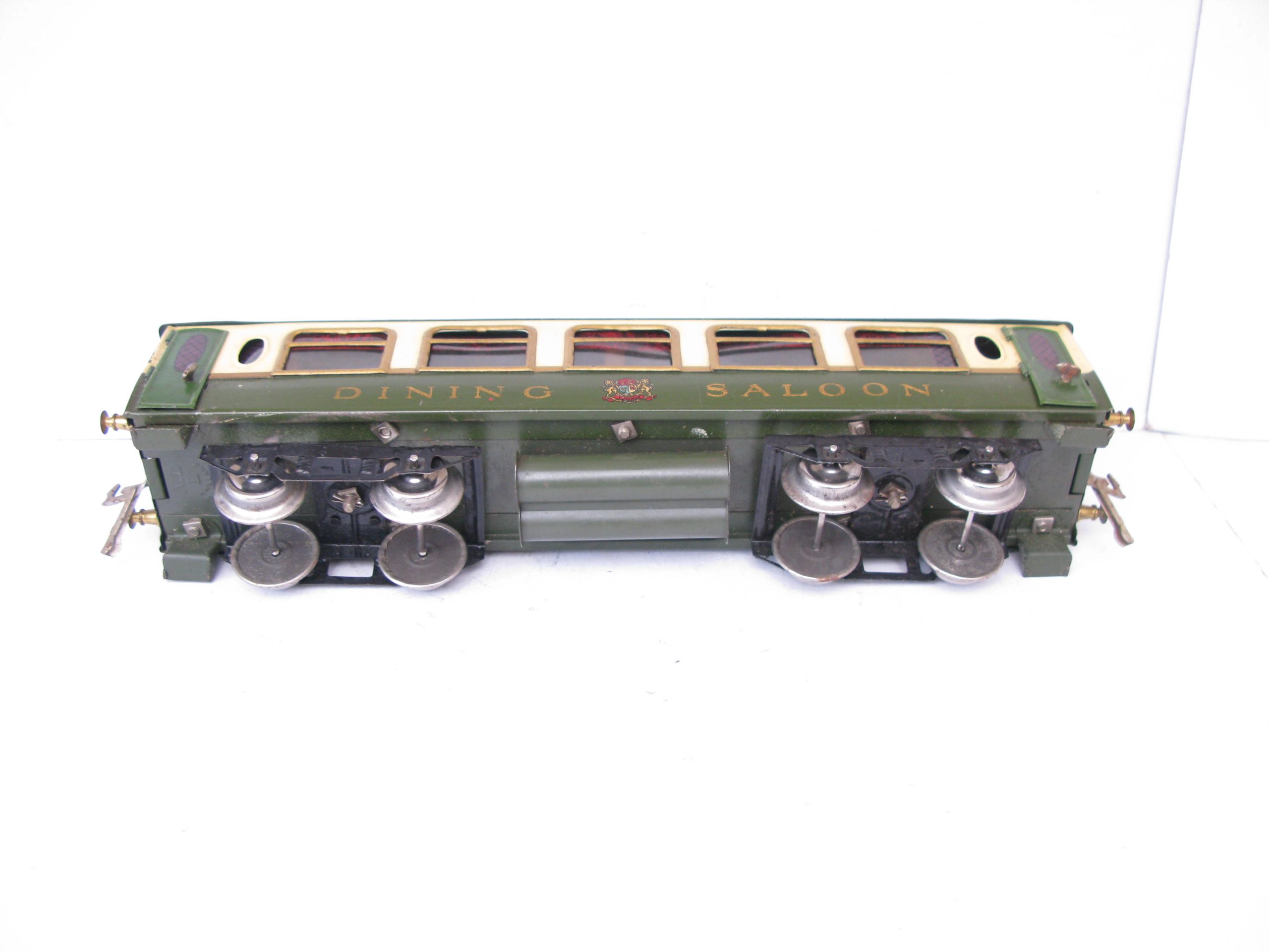 Hornby 0 Gauge Early No.2 Green and Cream Pullman 'DINING SALOON' Coach Circa 1923/4 - Part Boxed - Excellent/plus to Near Mint - Image 3