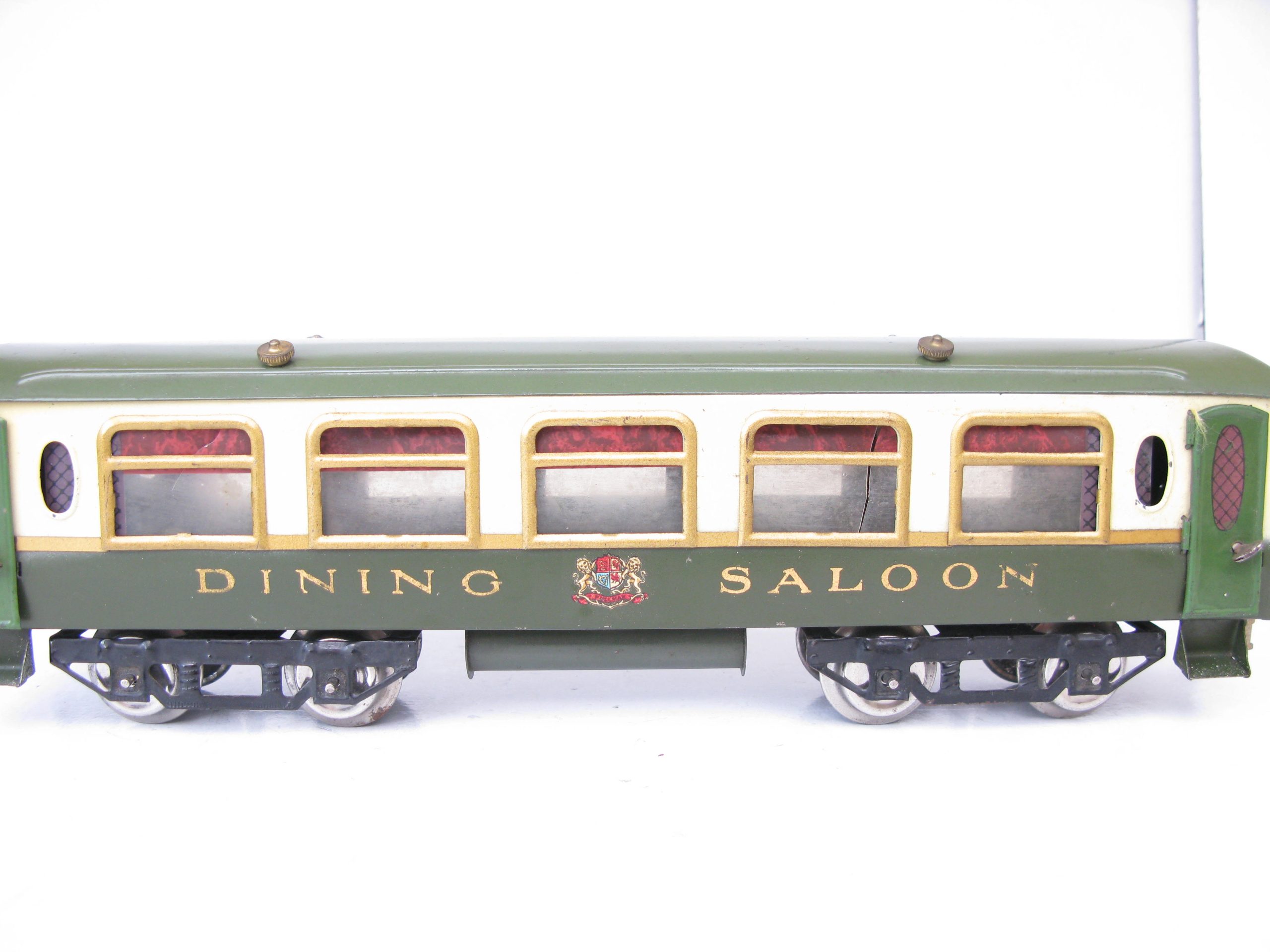 Hornby 0 Gauge Early No.2 Green and Cream Pullman 'DINING SALOON' Coach Circa 1923/4 - Part Boxed - Excellent/plus to Near Mint - Image 13