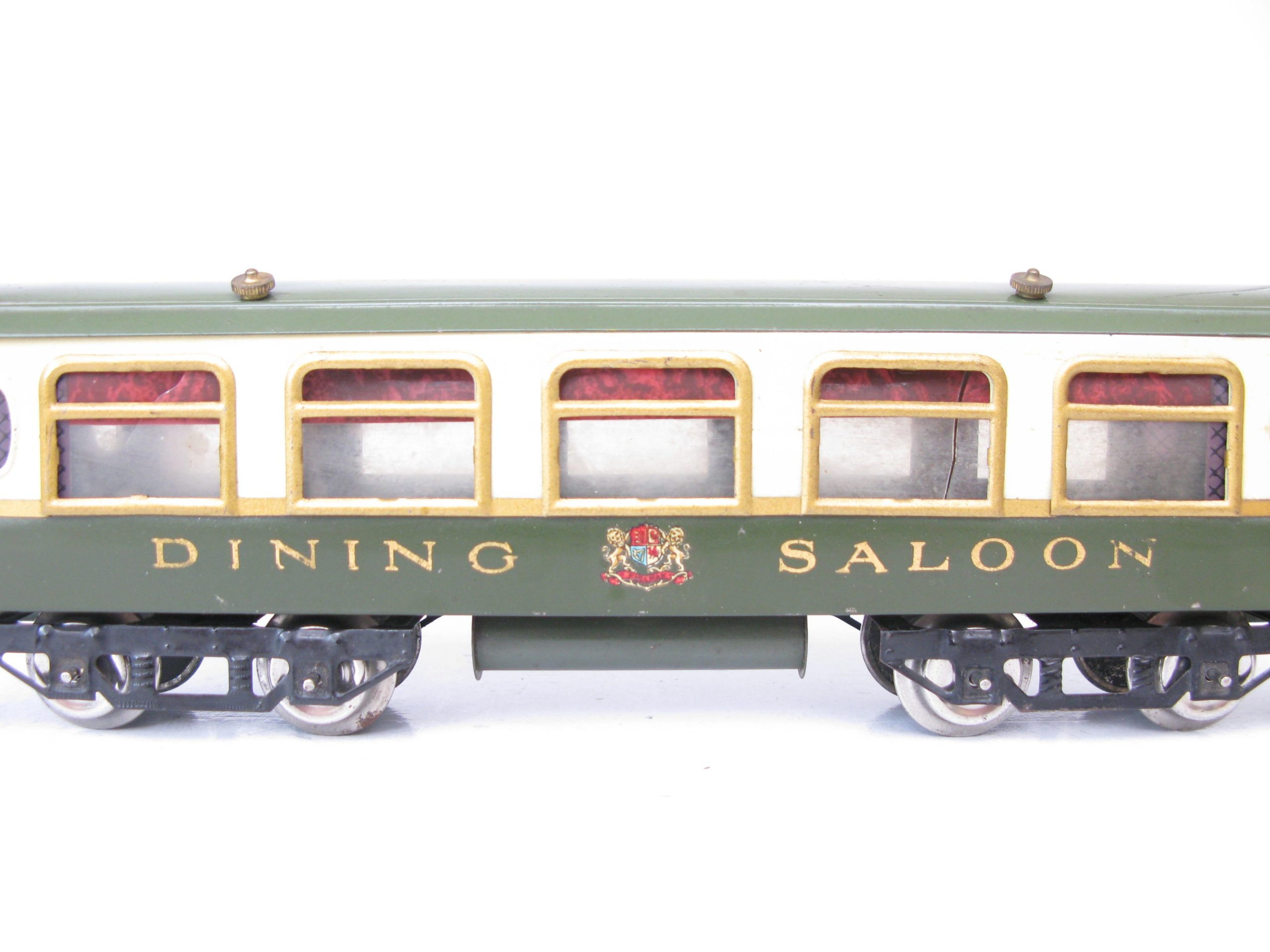 Hornby 0 Gauge Early No.2 Green and Cream Pullman 'DINING SALOON' Coach Circa 1923/4 - Part Boxed - Excellent/plus to Near Mint - Image 14
