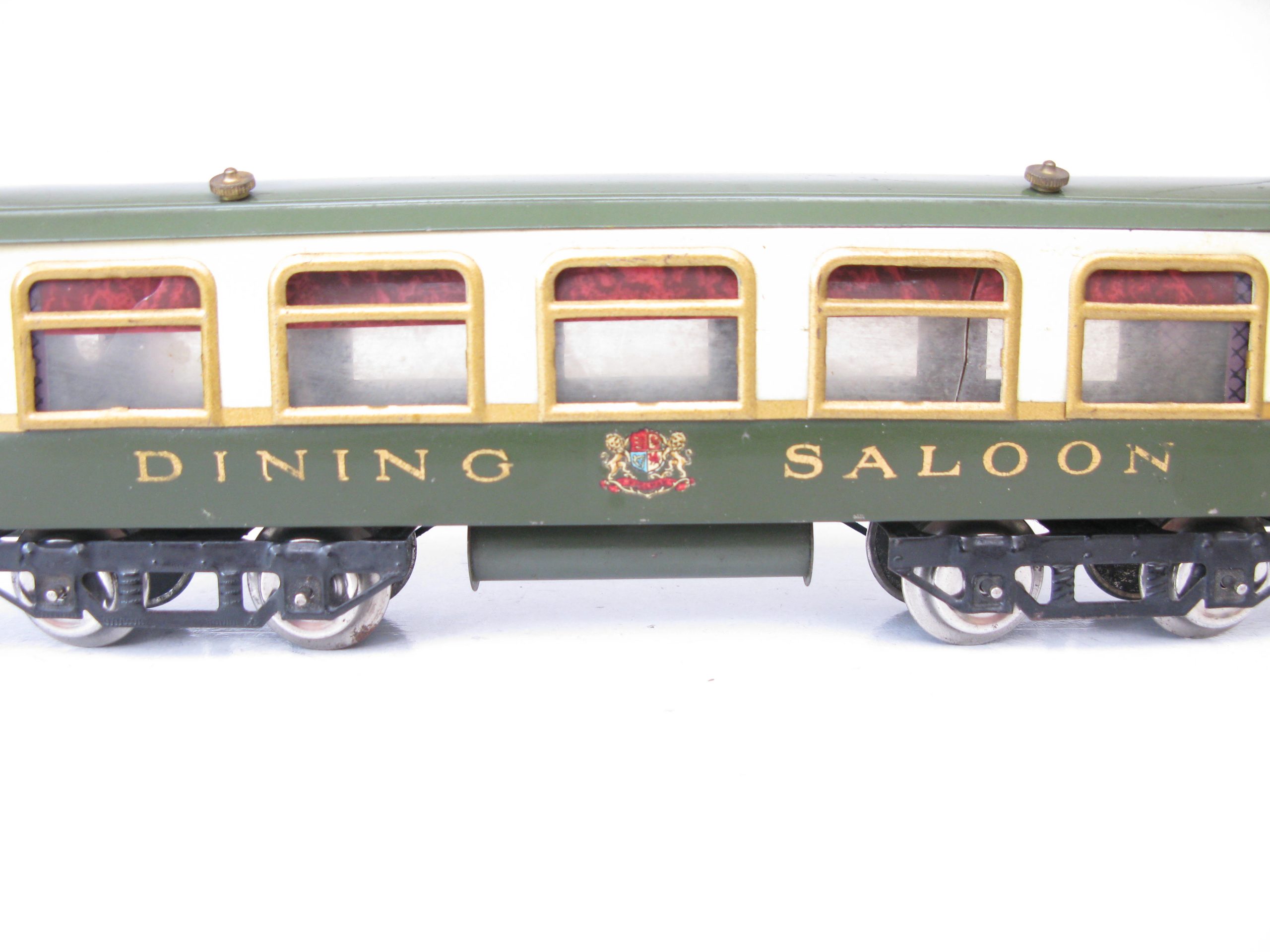 Hornby 0 Gauge Early No.2 Green and Cream Pullman 'DINING SALOON' Coach Circa 1923/4 - Part Boxed - Excellent/plus to Near Mint - Image 15