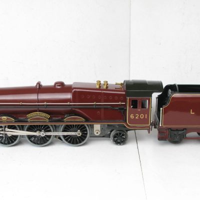 Hornby 0 Gauge 4-6-2 Loco & Tender LMS Lined Maroon 'Princess Elizabeth' No.6201, 3-rail Electric - Boxed - Superb