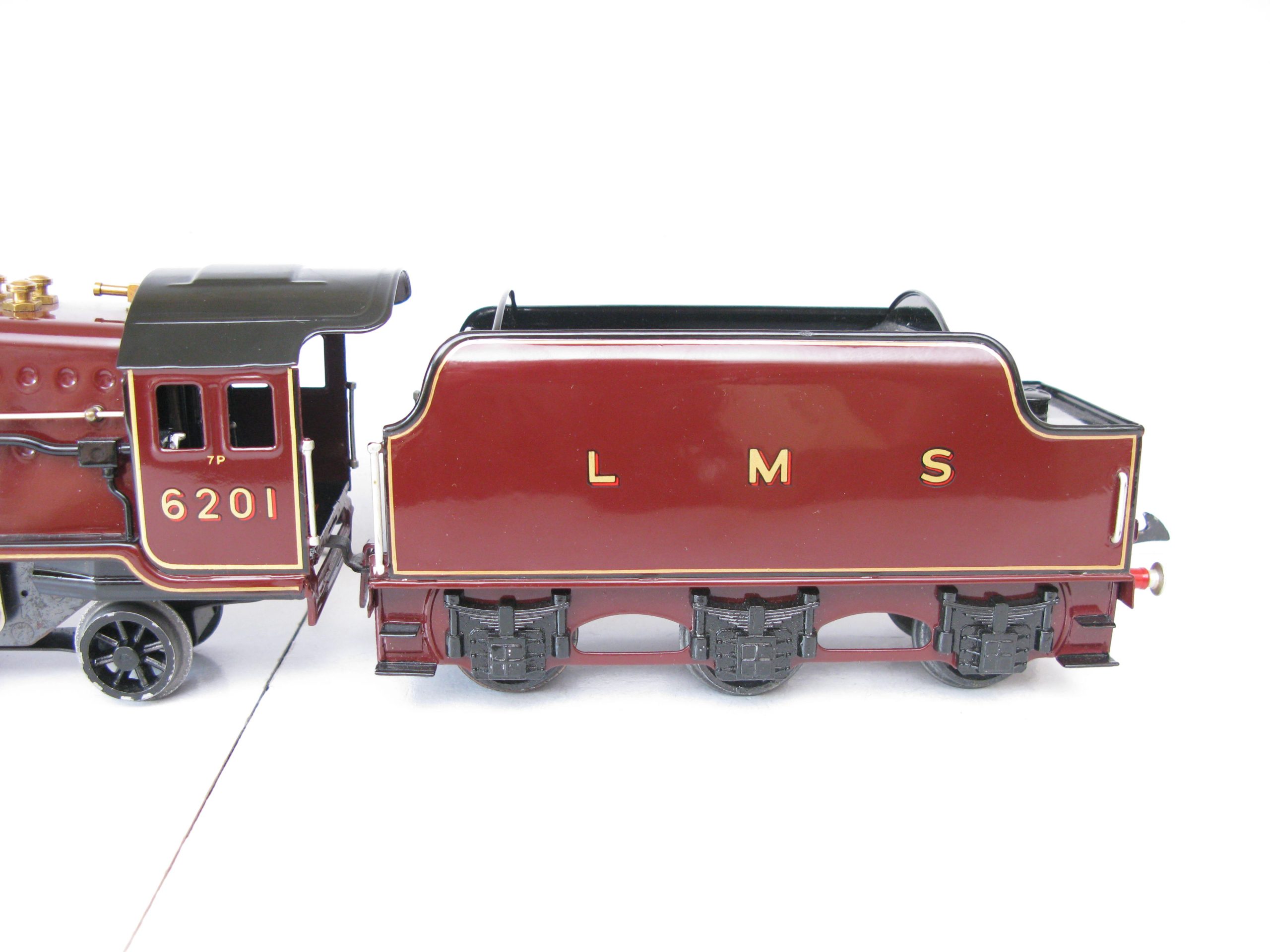 Hornby 0 Gauge 4-6-2 Loco & Tender LMS Lined Maroon 'Princess Elizabeth' No.6201, 3-rail Electric - Boxed - Superb - Image 5
