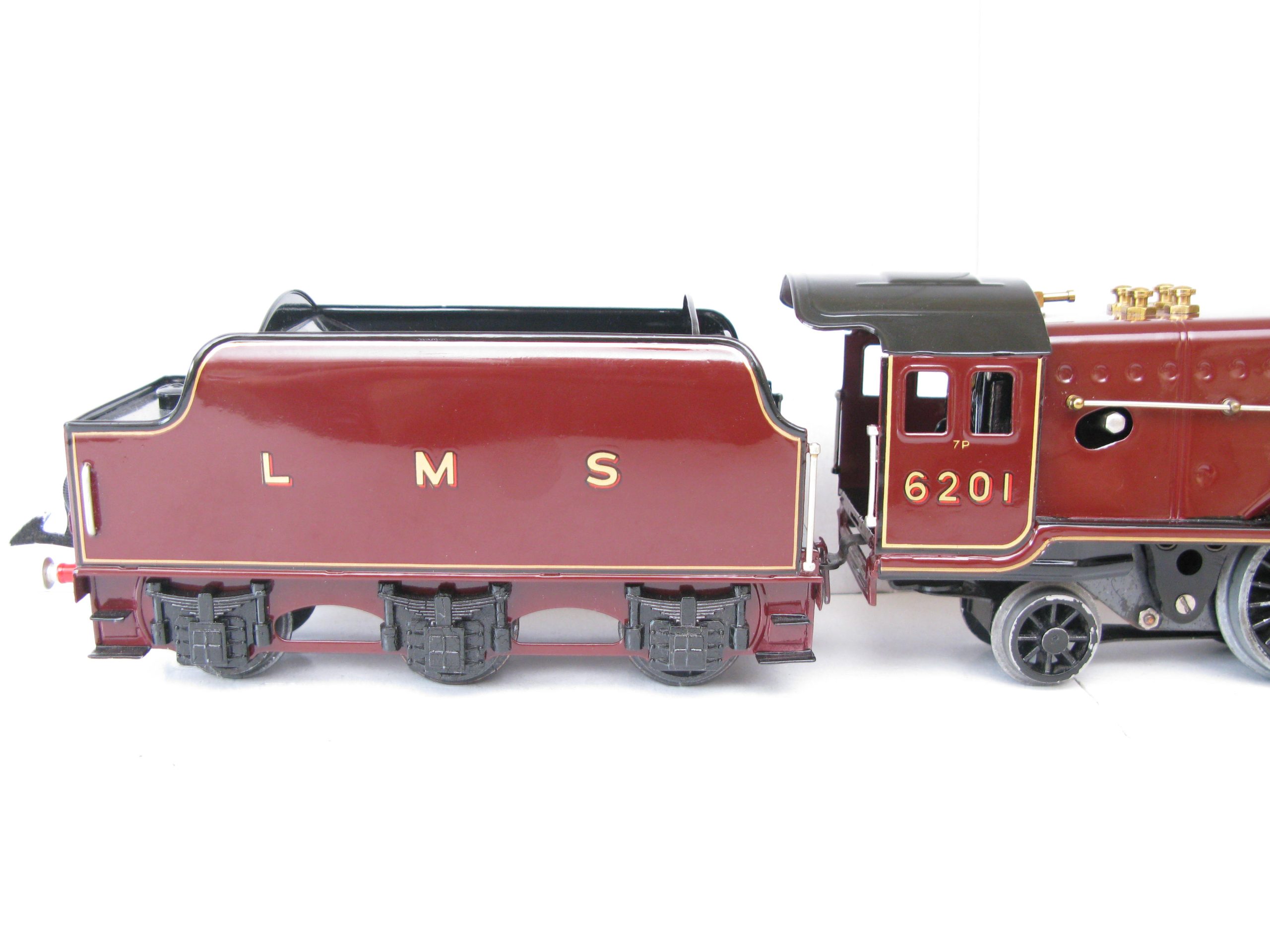 Hornby 0 Gauge 4-6-2 Loco & Tender LMS Lined Maroon 'Princess Elizabeth' No.6201, 3-rail Electric - Boxed - Superb - Image 12