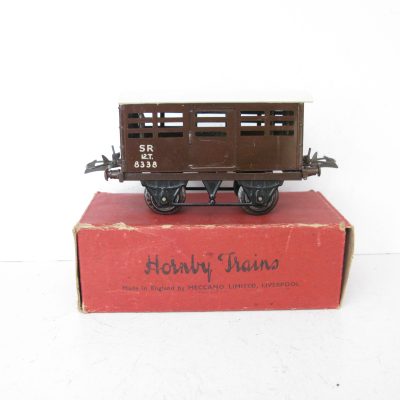 Hornby 0 Gauge Hard to find Post war No.1 SR Cattle Truck  - Boxed - Excellent