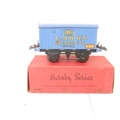 Hornby 0 Gauge 'CARR'S' Biscuits Private owner van Circa 1935 - Boxed - Sides are Excellent